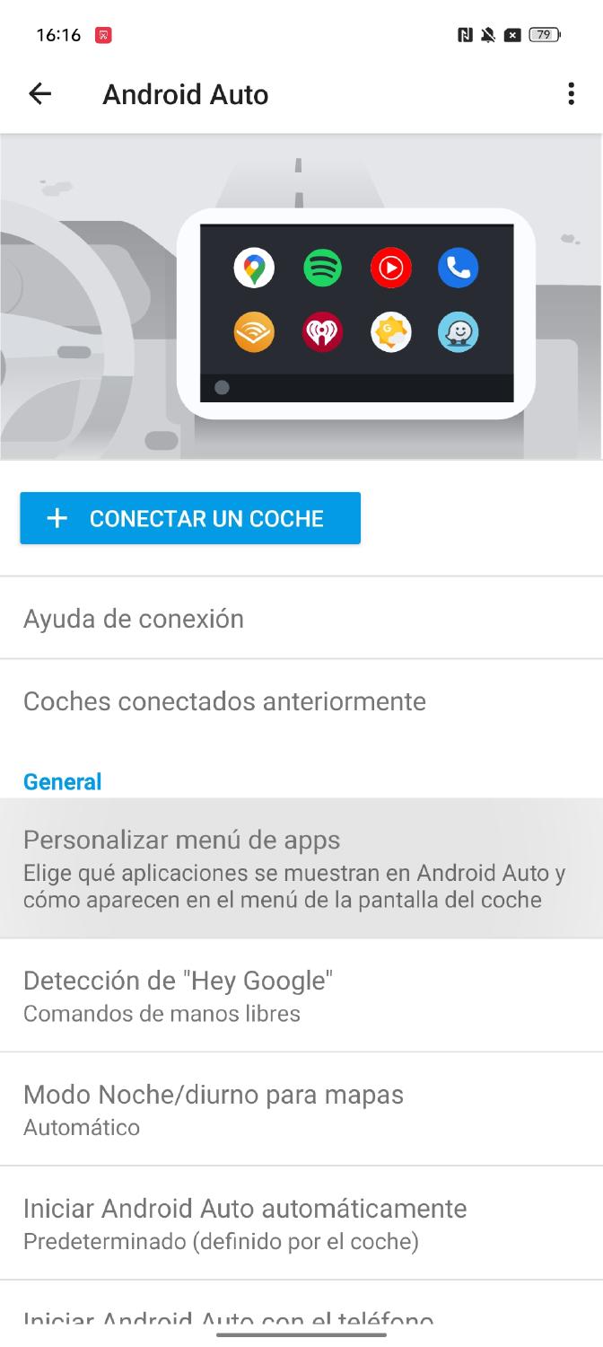 Ajustes Android Auto