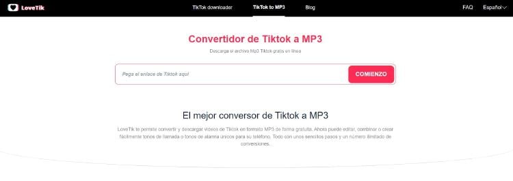 Cómo descargar el audio de TikTok