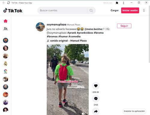 tiktok para escritorio tiktok para escritorio