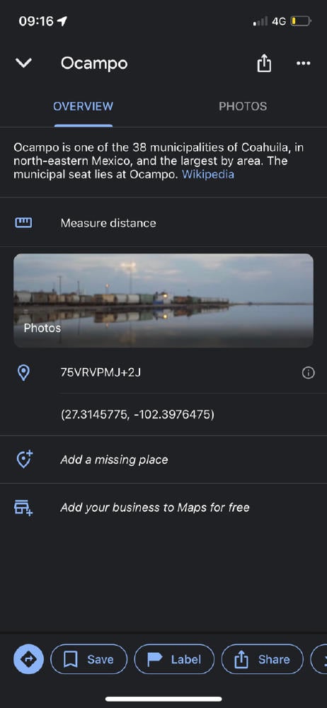 cómo buscar coordenadas en Android