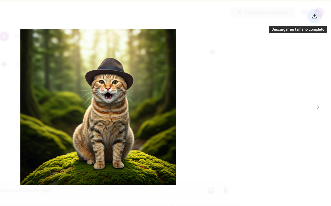 Descargar imágenes Gemini Imagen