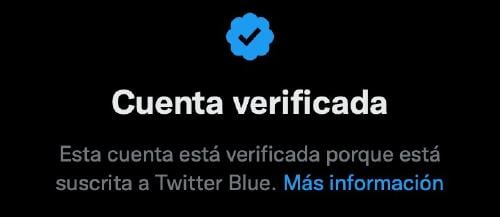 Twitter blue verificado