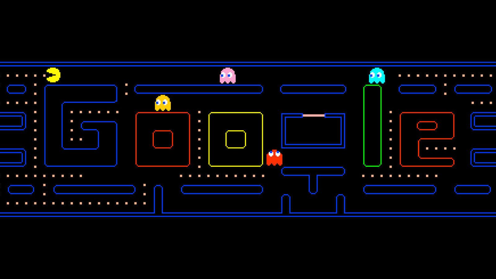 pacman juego del buscador de google