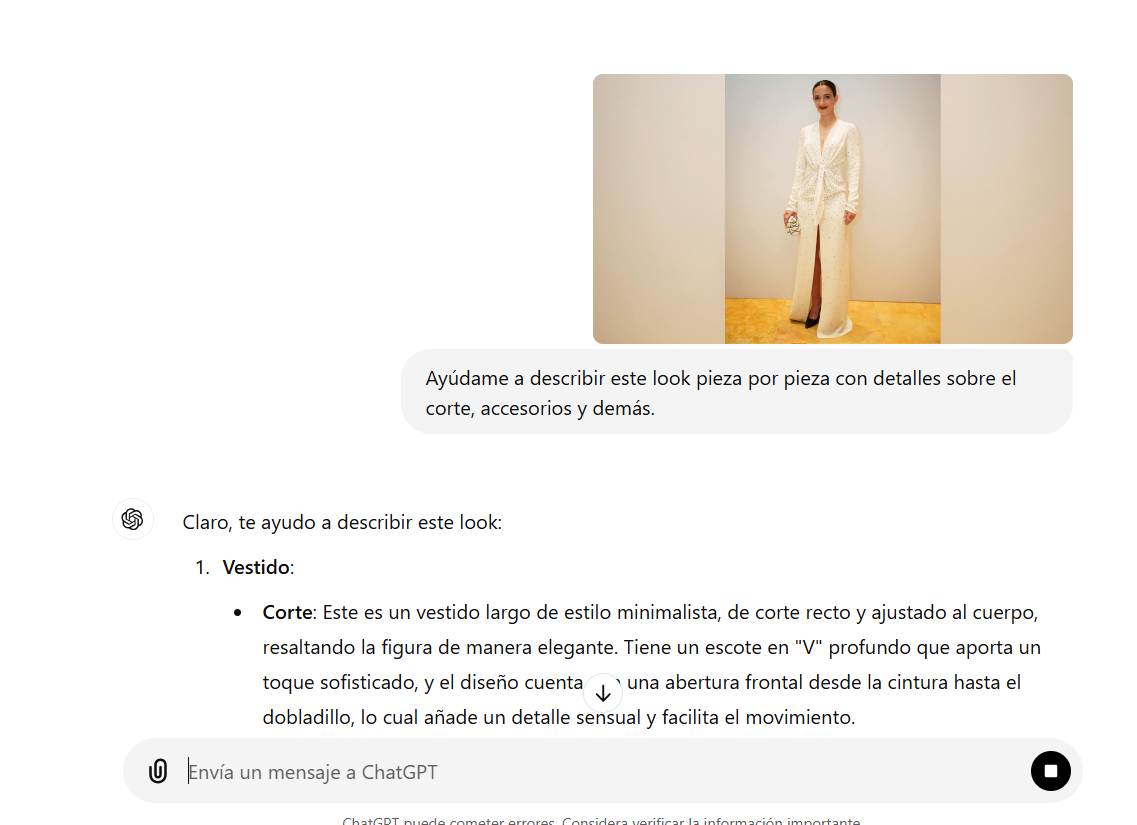 Describir imágenes con ChatGPT