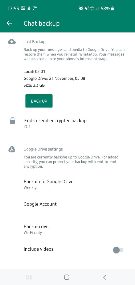 copia de seguridad WhatsApp copia de seguridad WhatsApp