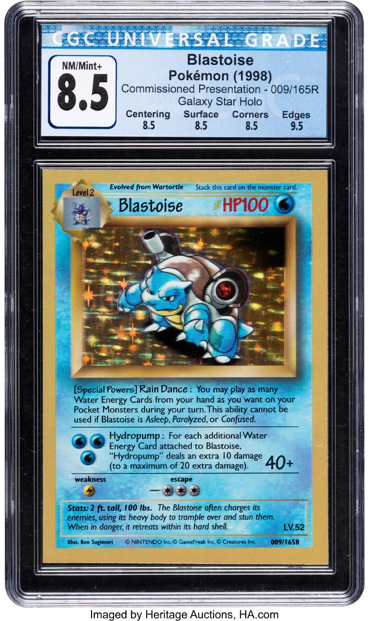 Blastoise Wizards of the Coast Presentation Galaxy Star holográfico