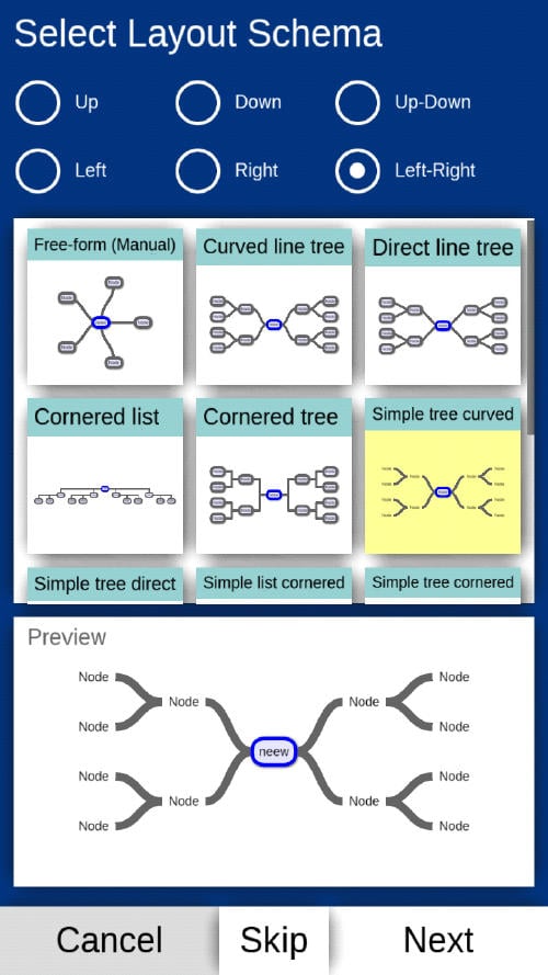 miMind app esquemas android