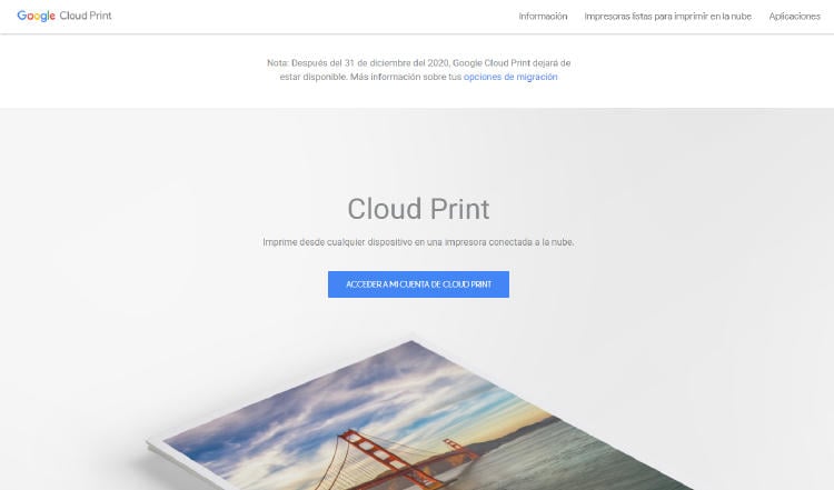 Cloud Print imprimir desde el móvil