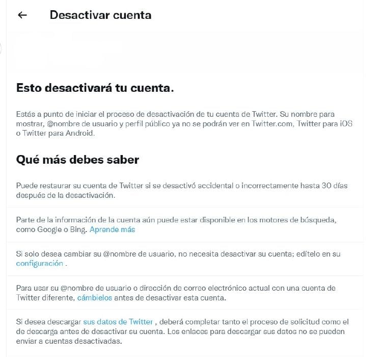 desactivar cuenta twitter desactivar cuenta twitter