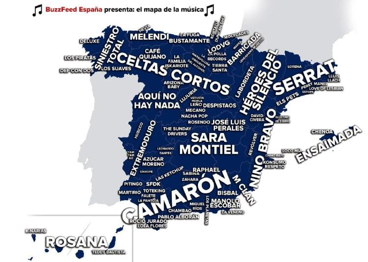 mapa música española